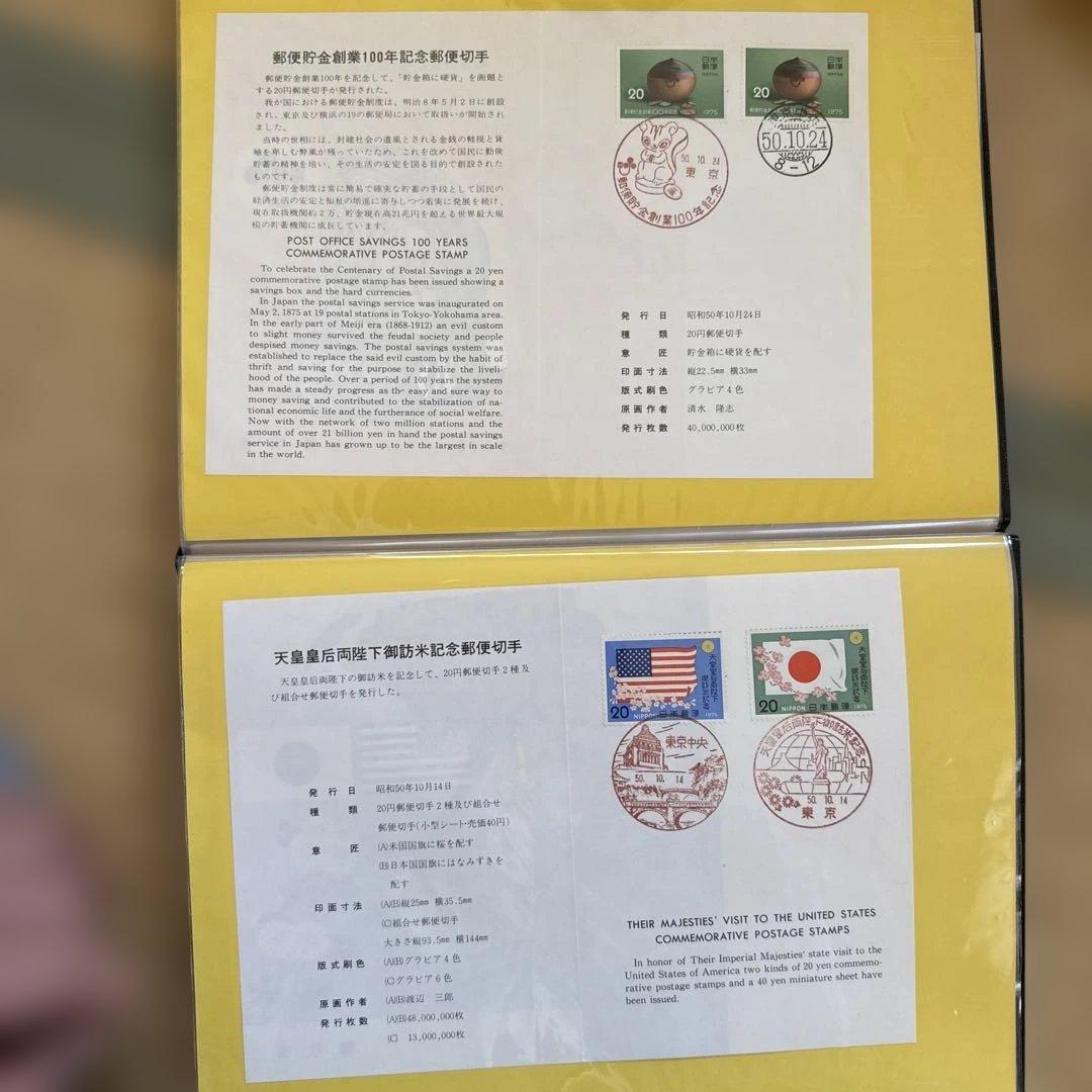 使用済み　記念切手ブック