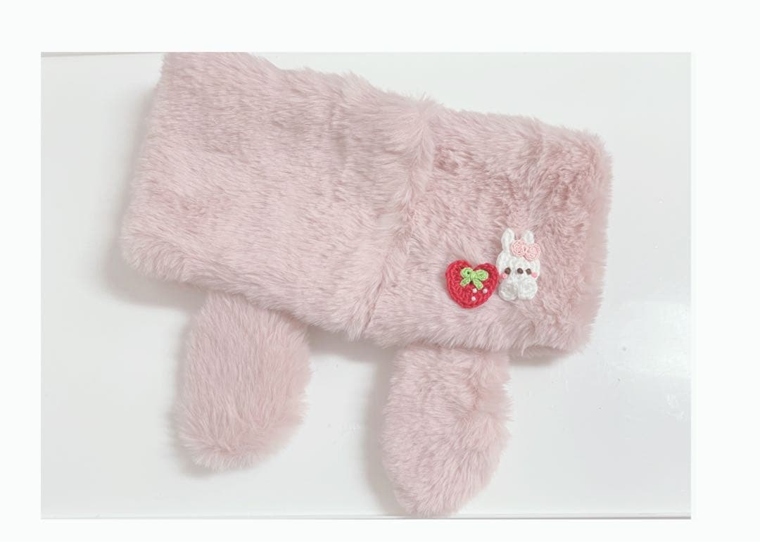 ハンドメイド　うさみみネックウォーマー　すず様