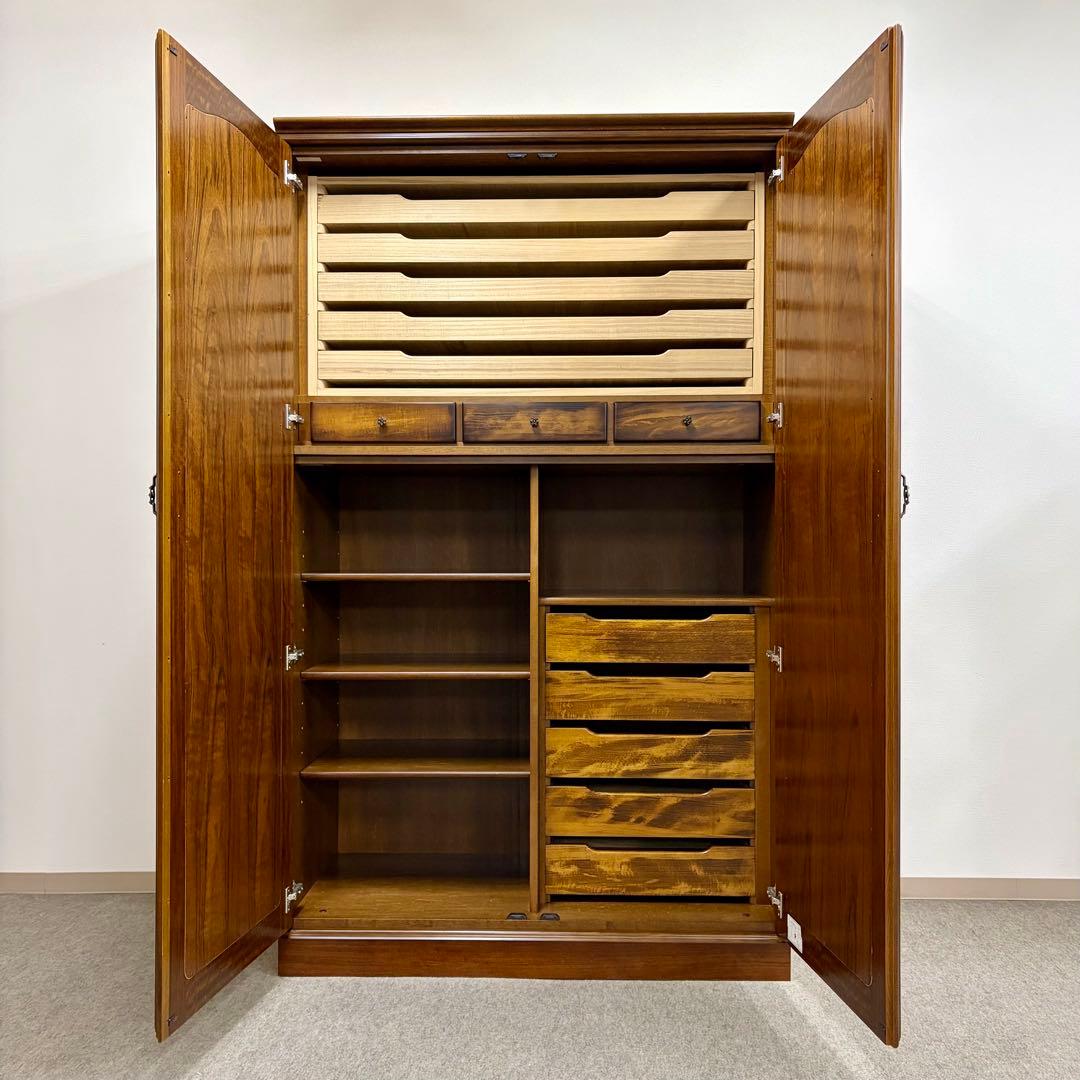 【karimoku】\"コロニアル\"ワードローブFC4000NK(1998年生産)