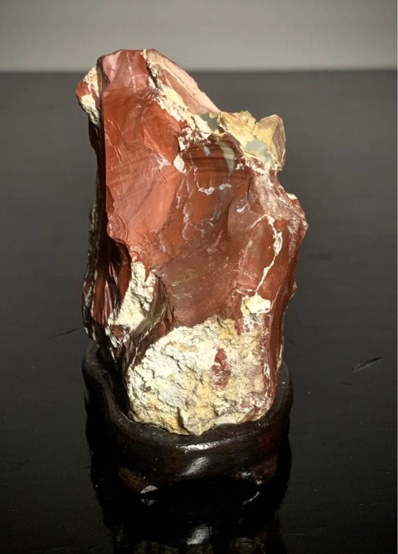 佐渡錦紅石  佐渡赤玉石 ウブ 横3.5×高8×奥行3.5(cm) 180g