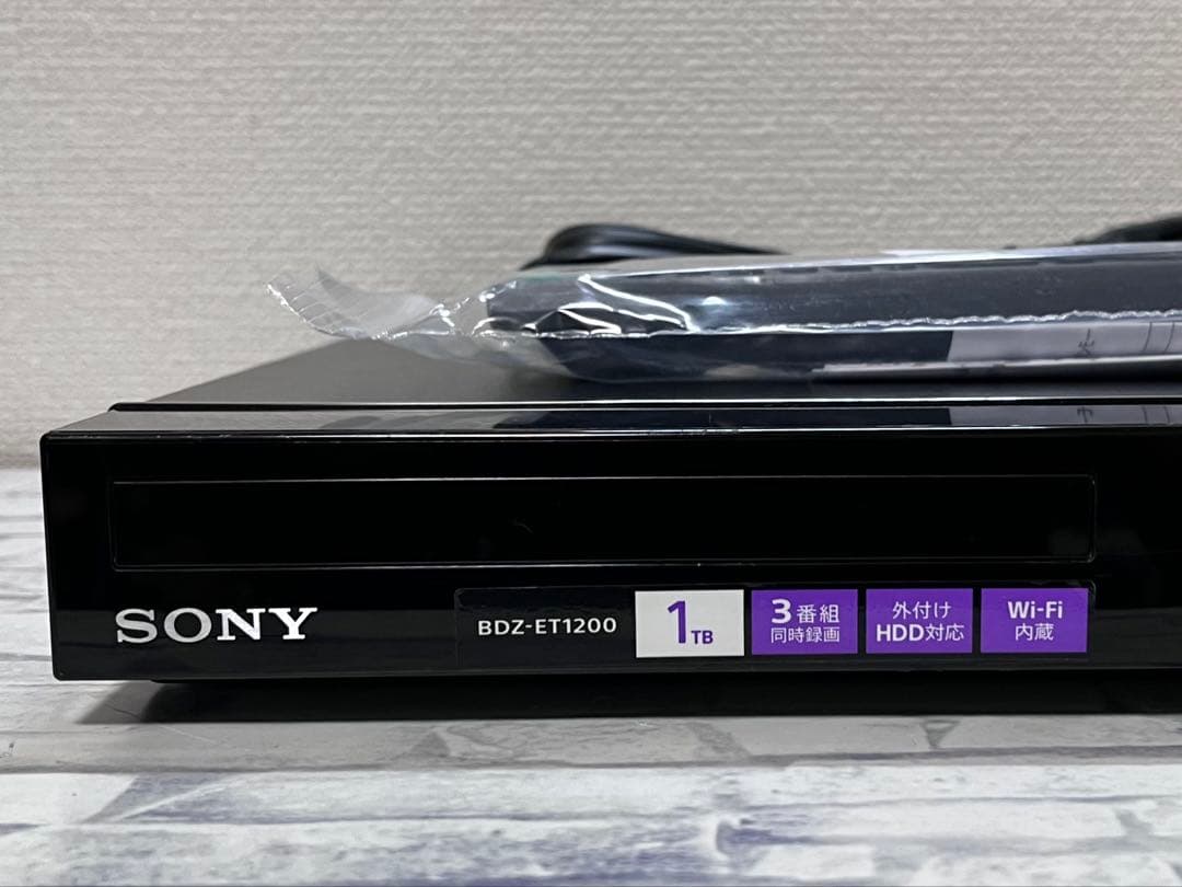 1TB 3番組録画 ソニー　ブルーレイレコーダー　BDZ-ET1200