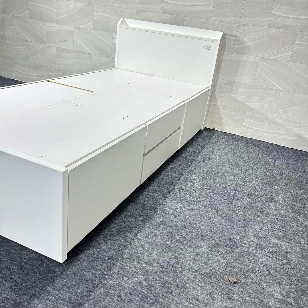 ニトリ シングル ベッドフレーム ジオチェスト 収納 格安 d5318