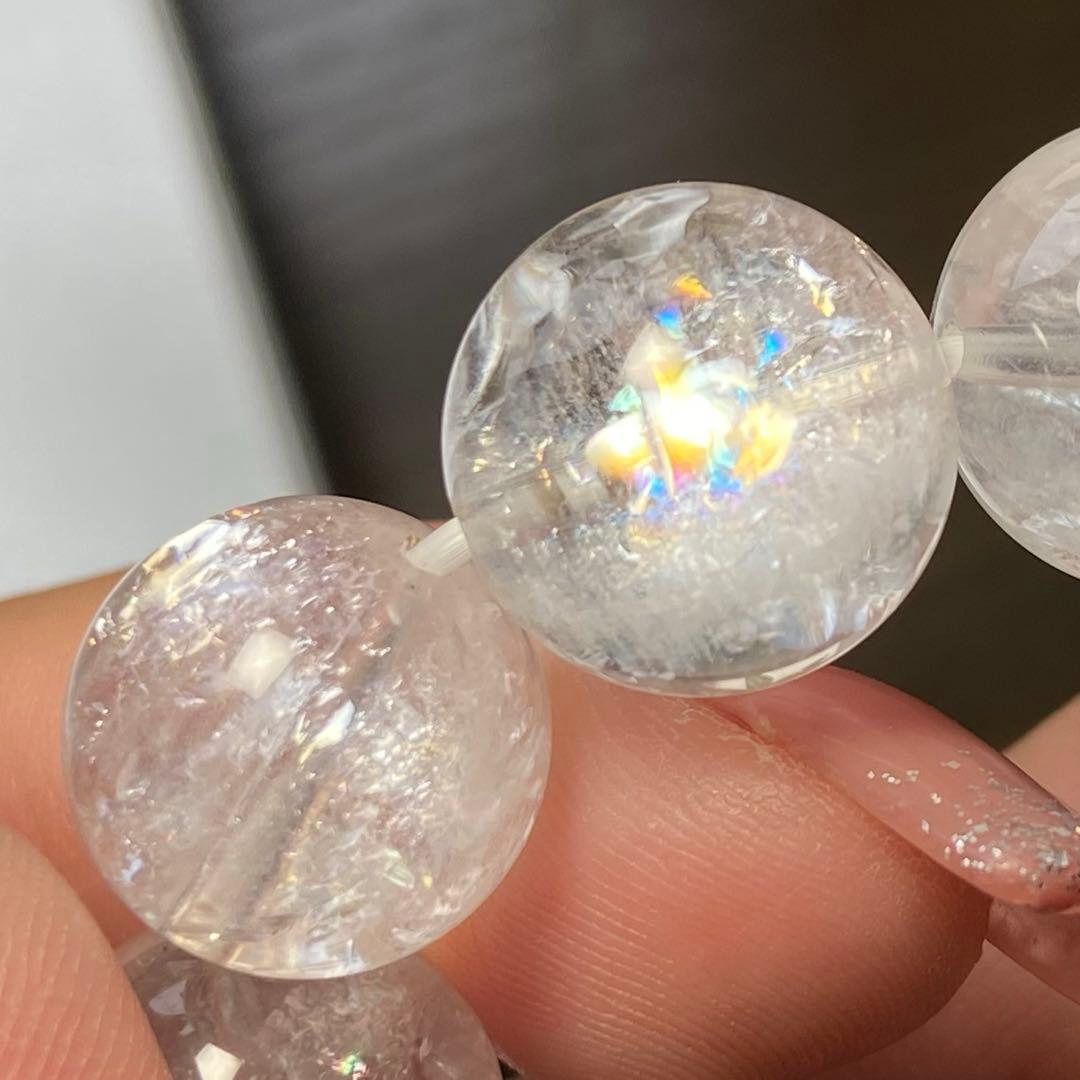 極上　スギライト＆天然アイリスクォーツ　ブレス