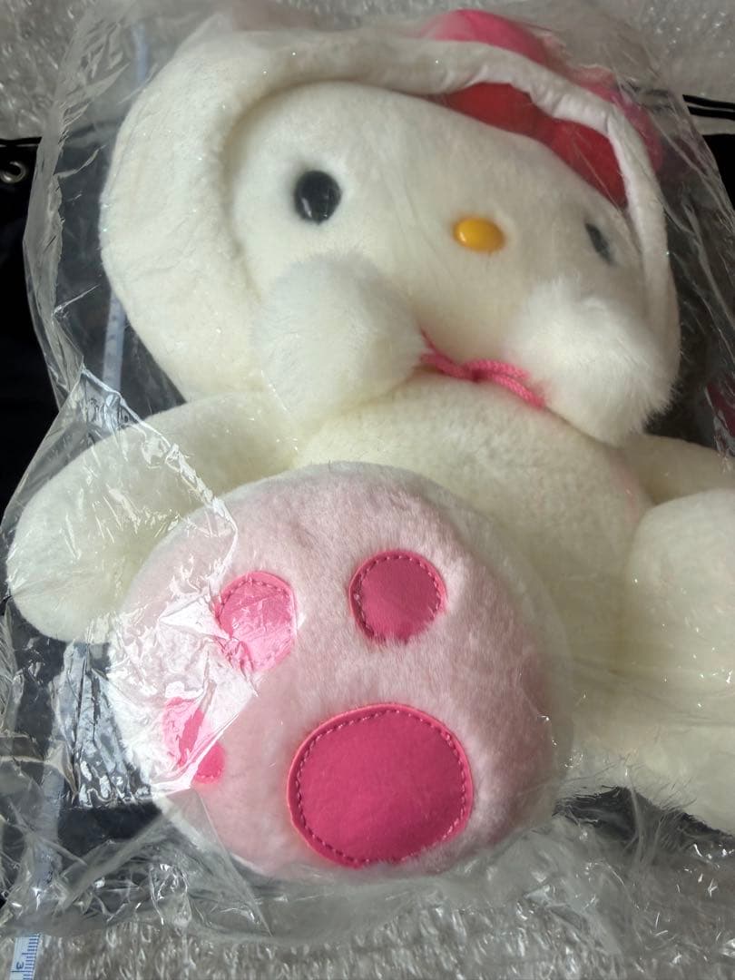 ハローキティ ぬいぐるみ ウサギ耳付き　雪うさぎ