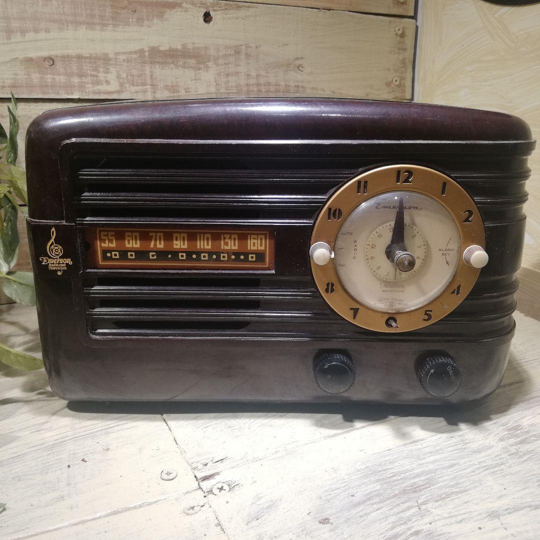 M♦希少 50s エマーソン社製　真空管ラジオ
