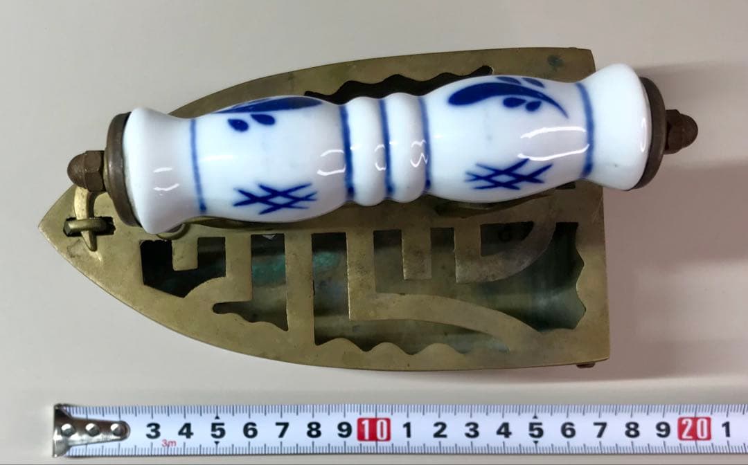 アンティーク 炭火 アイロン 古道具 レトロ 真鍮