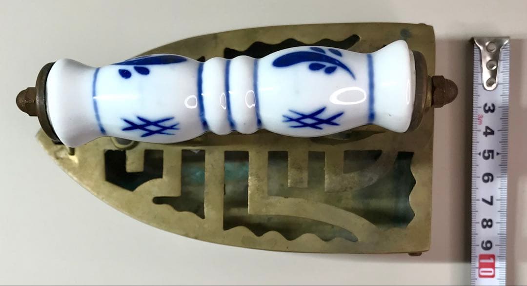 アンティーク 炭火 アイロン 古道具 レトロ 真鍮