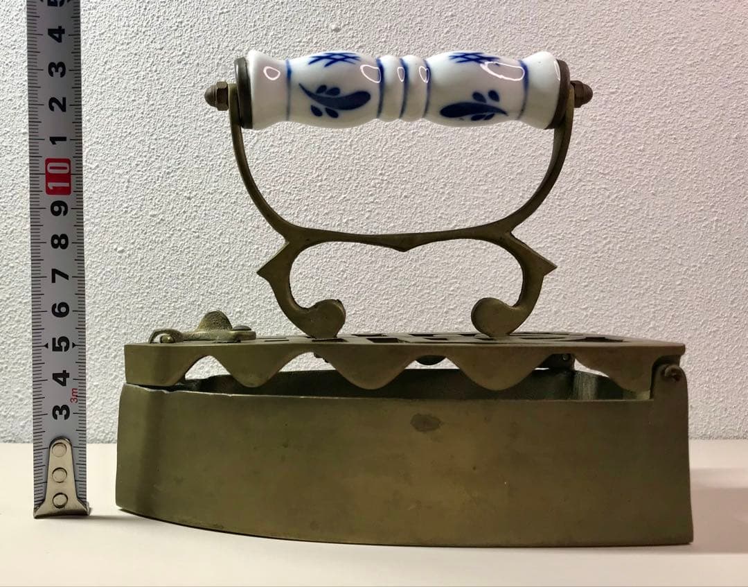 アンティーク 炭火 アイロン 古道具 レトロ 真鍮