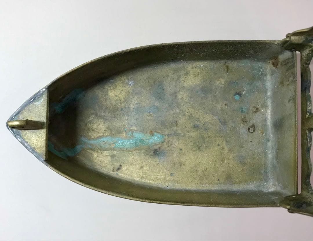 アンティーク 炭火 アイロン 古道具 レトロ 真鍮