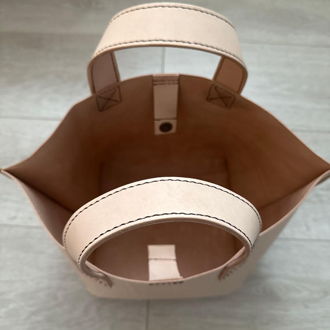 ナチュラル　ヌメ革　トートバッグ&キーストラップ　ハンドメイド