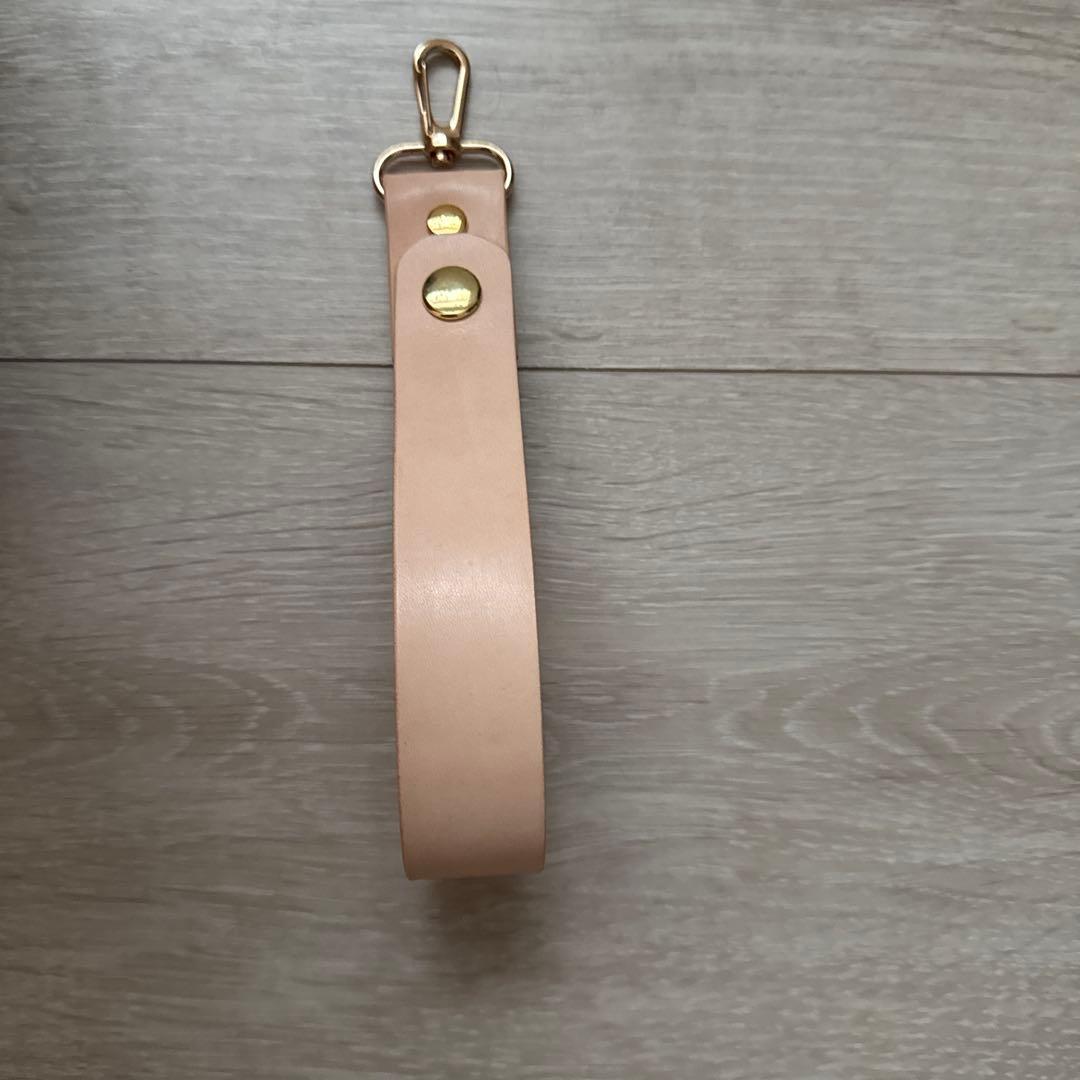 ナチュラル　ヌメ革　トートバッグ&キーストラップ　ハンドメイド