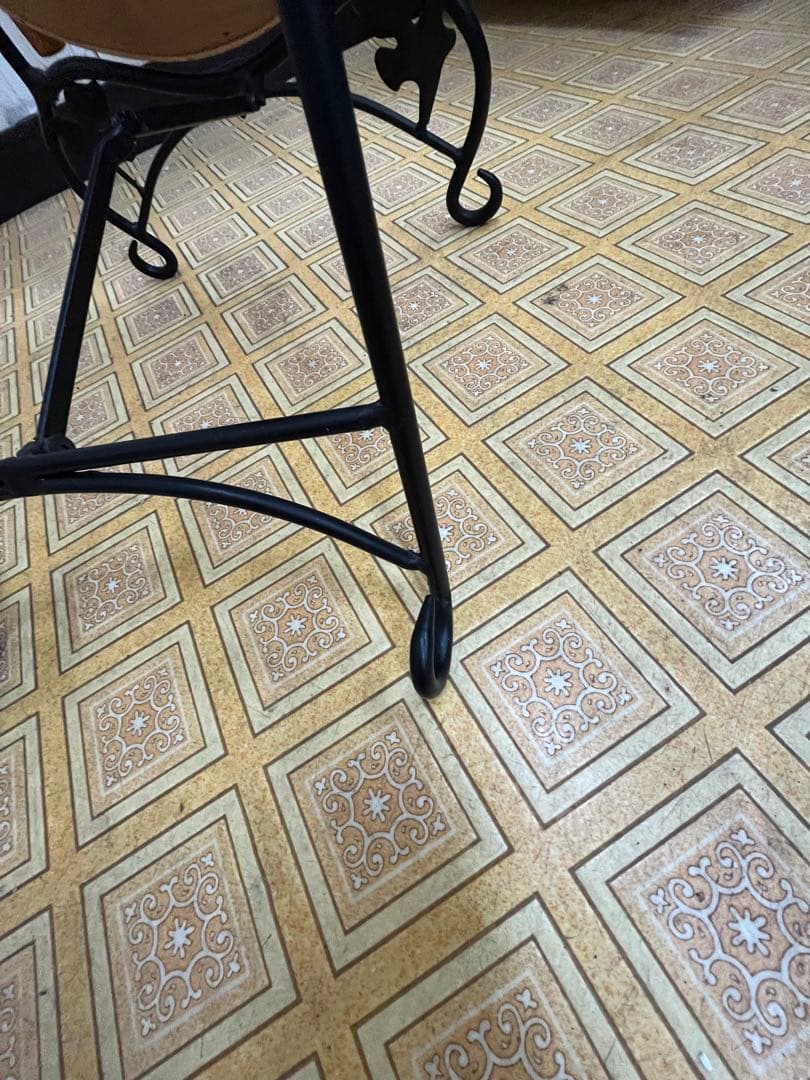 アンティーク風木製スタンドミラー 全身鏡 自立式