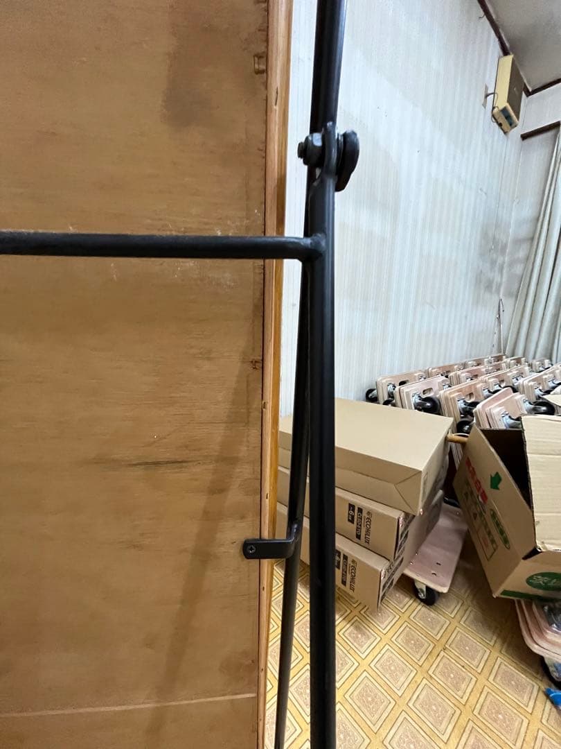 アンティーク風木製スタンドミラー 全身鏡 自立式