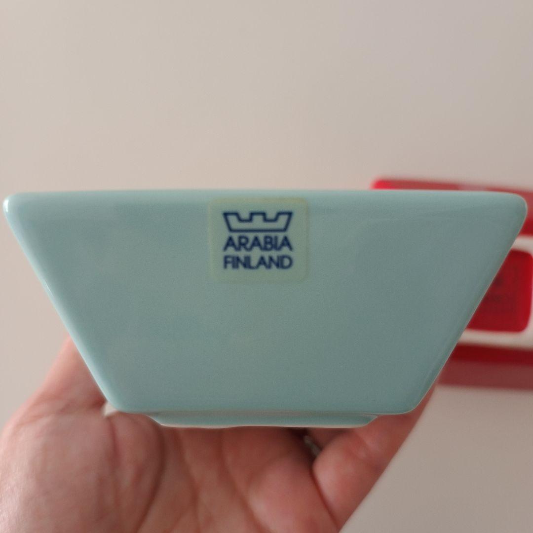 ARABIA Nero スクウェアディッシュ 10cm 2個セット