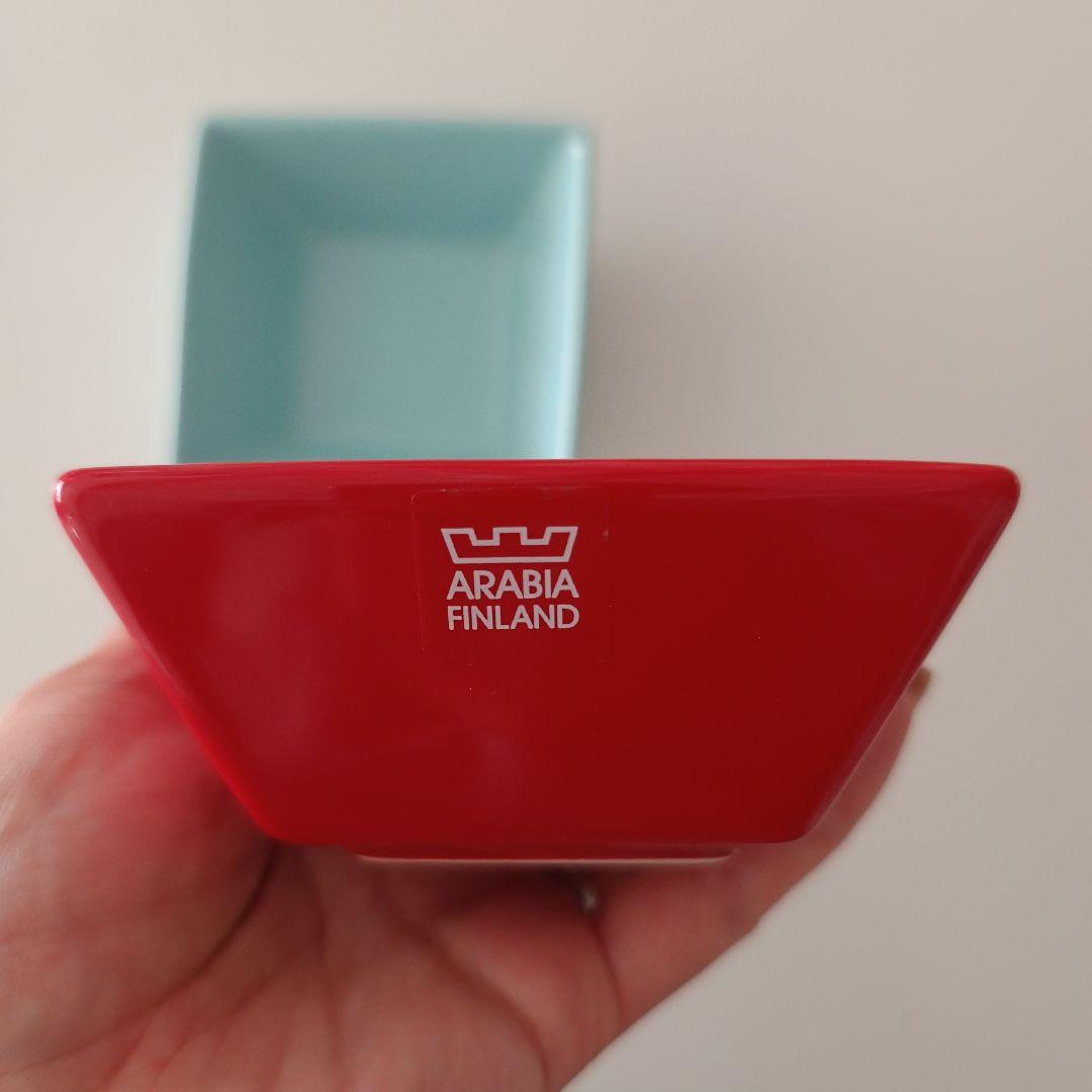 ARABIA Nero スクウェアディッシュ 10cm 2個セット