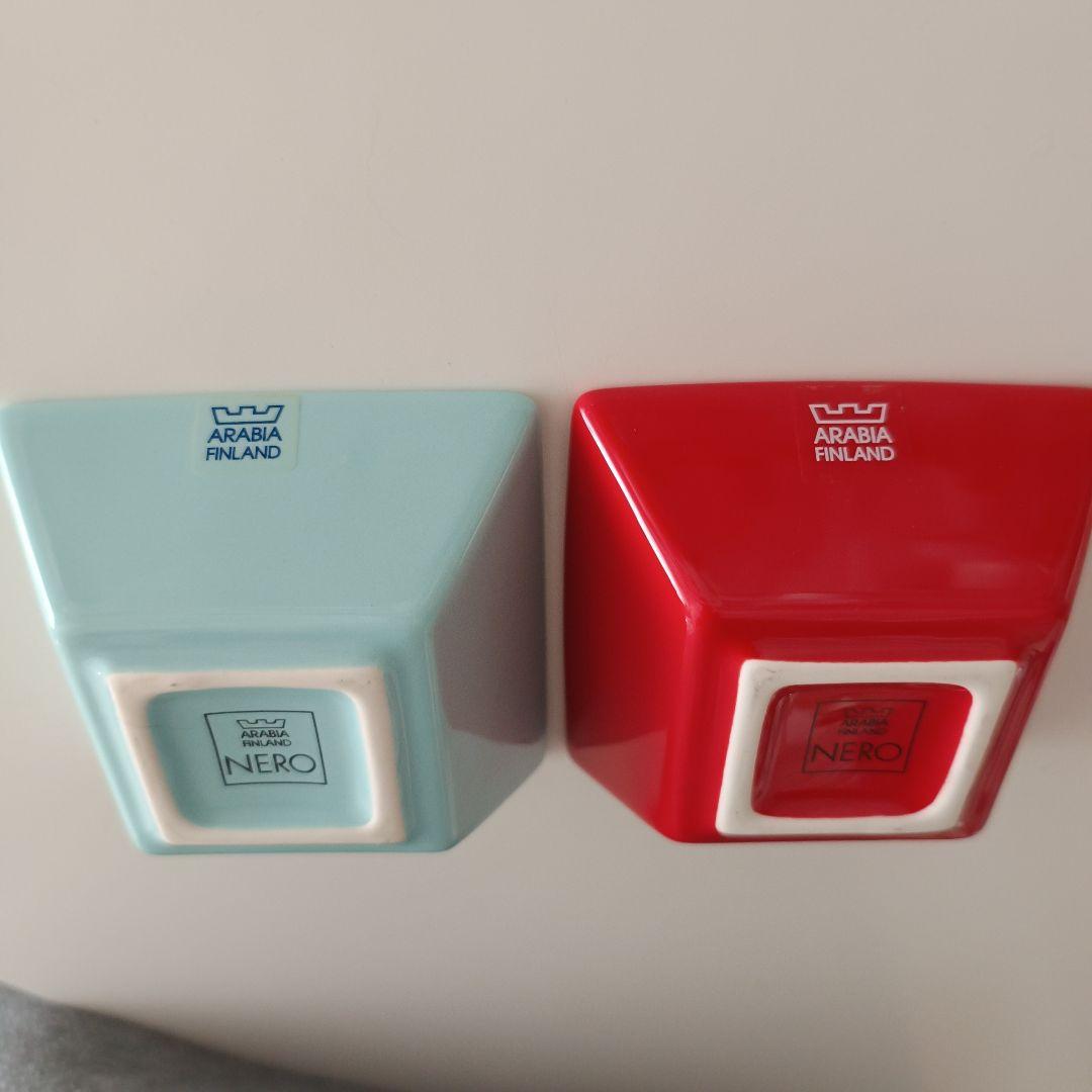 ARABIA Nero スクウェアディッシュ 10cm 2個セット