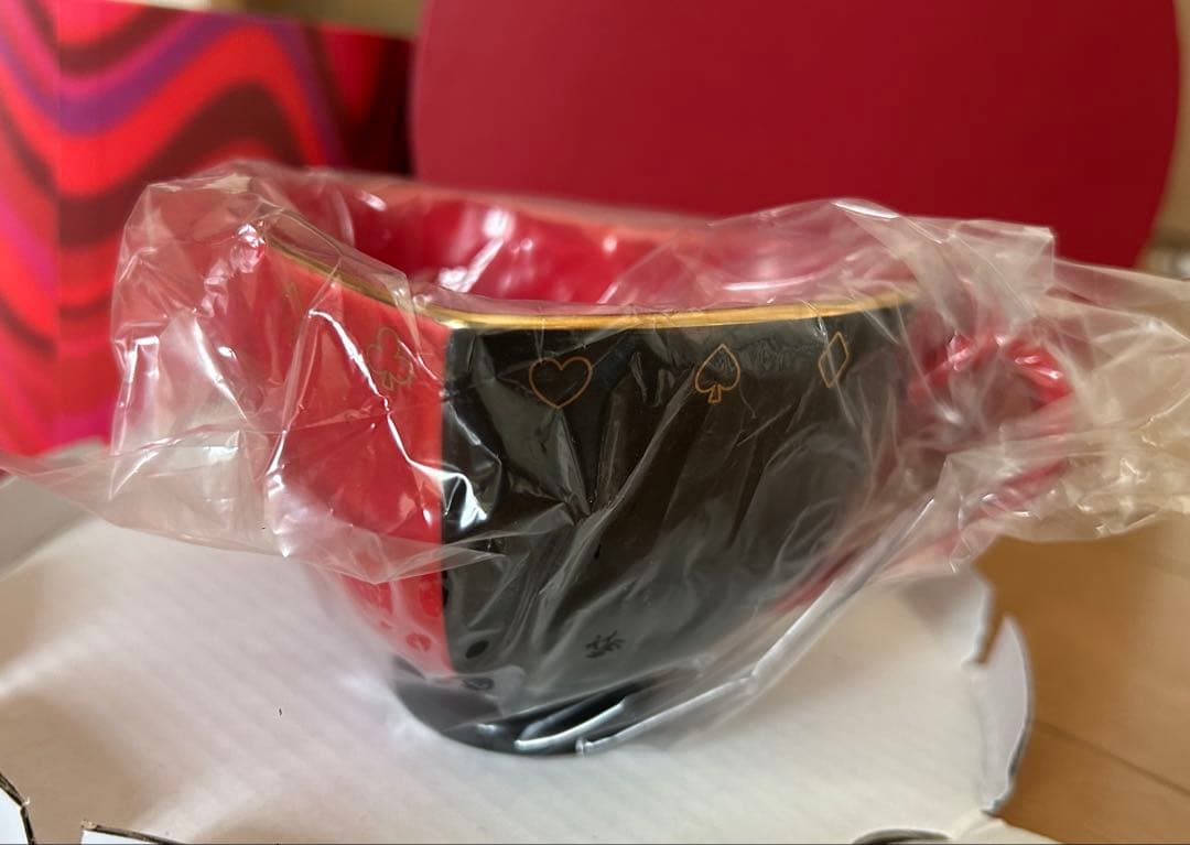 Disney 赤いティーポット 専用ボックス付き