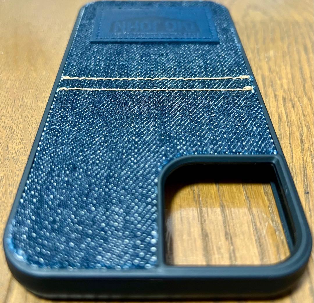 値下げ【限定・児島デニム】BIG JOHN iPhone13ケース／ほぼ未使用