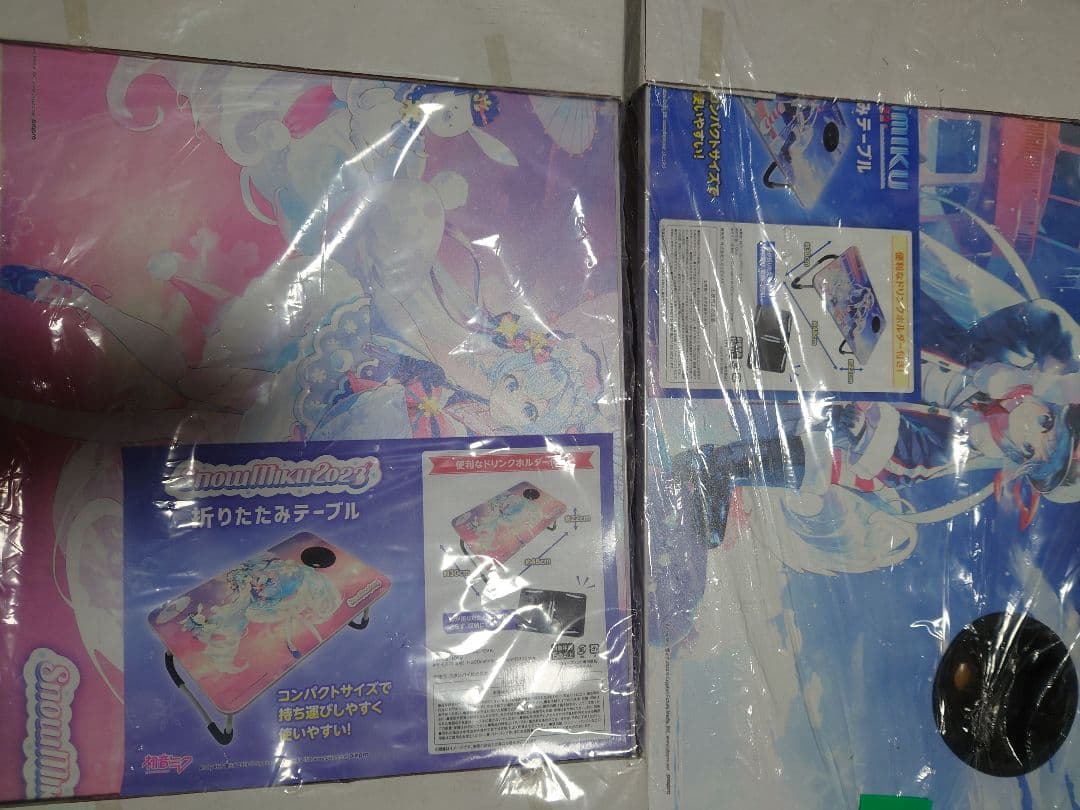 雪ミク　クッション　テーブル　セット