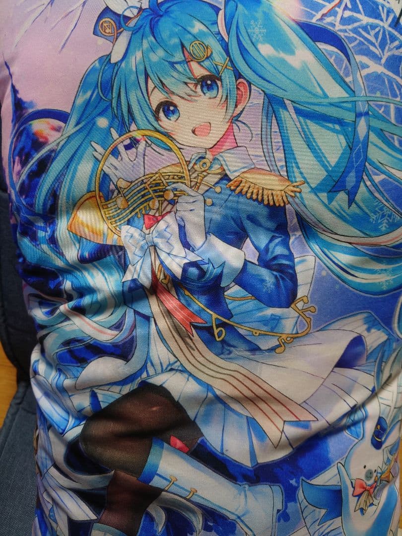 雪ミク　クッション　テーブル　セット