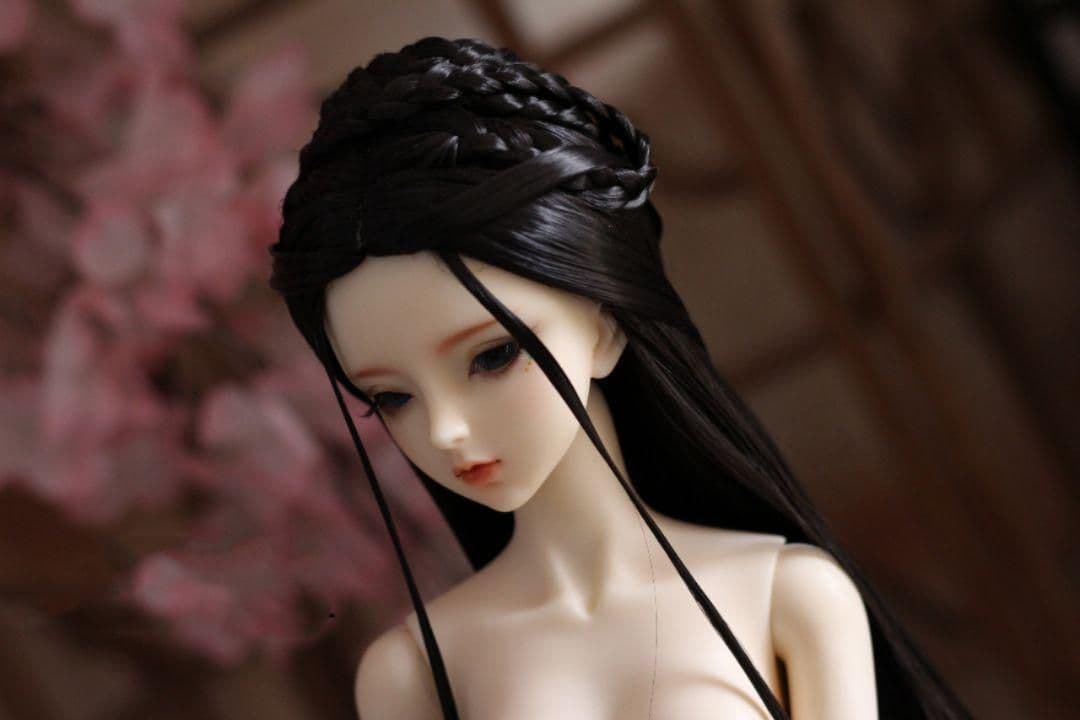 AX54 BJD 1/3 人形 ドール　用ウィッグ カツラ 耐熱 ハンドメイド