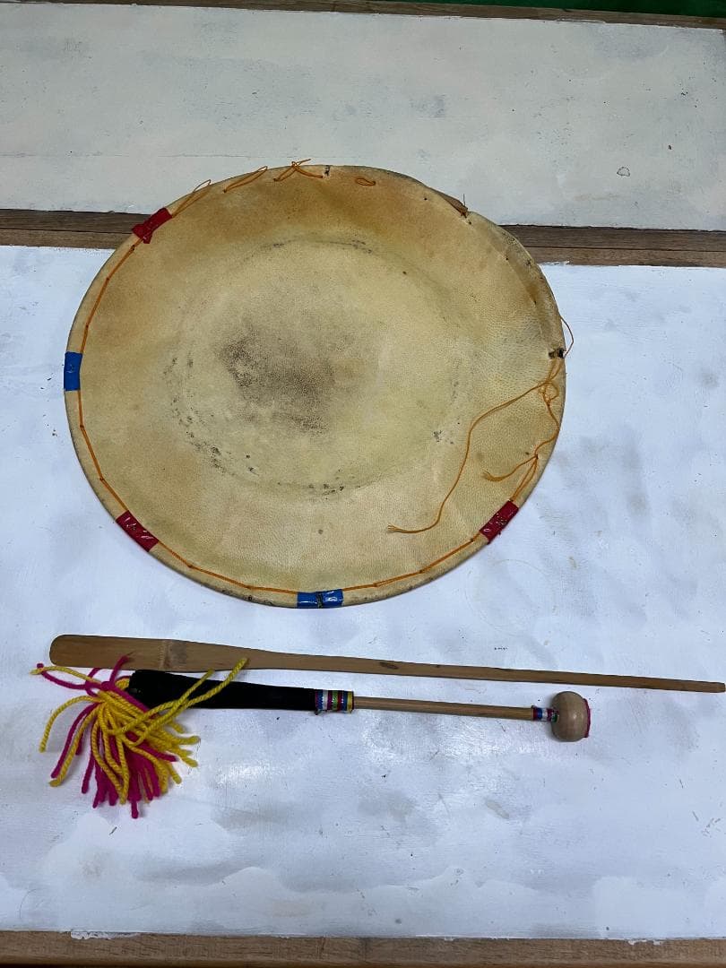 （中古美品）2個セット　民族楽器太鼓 チャング チャンゴ 民族楽器