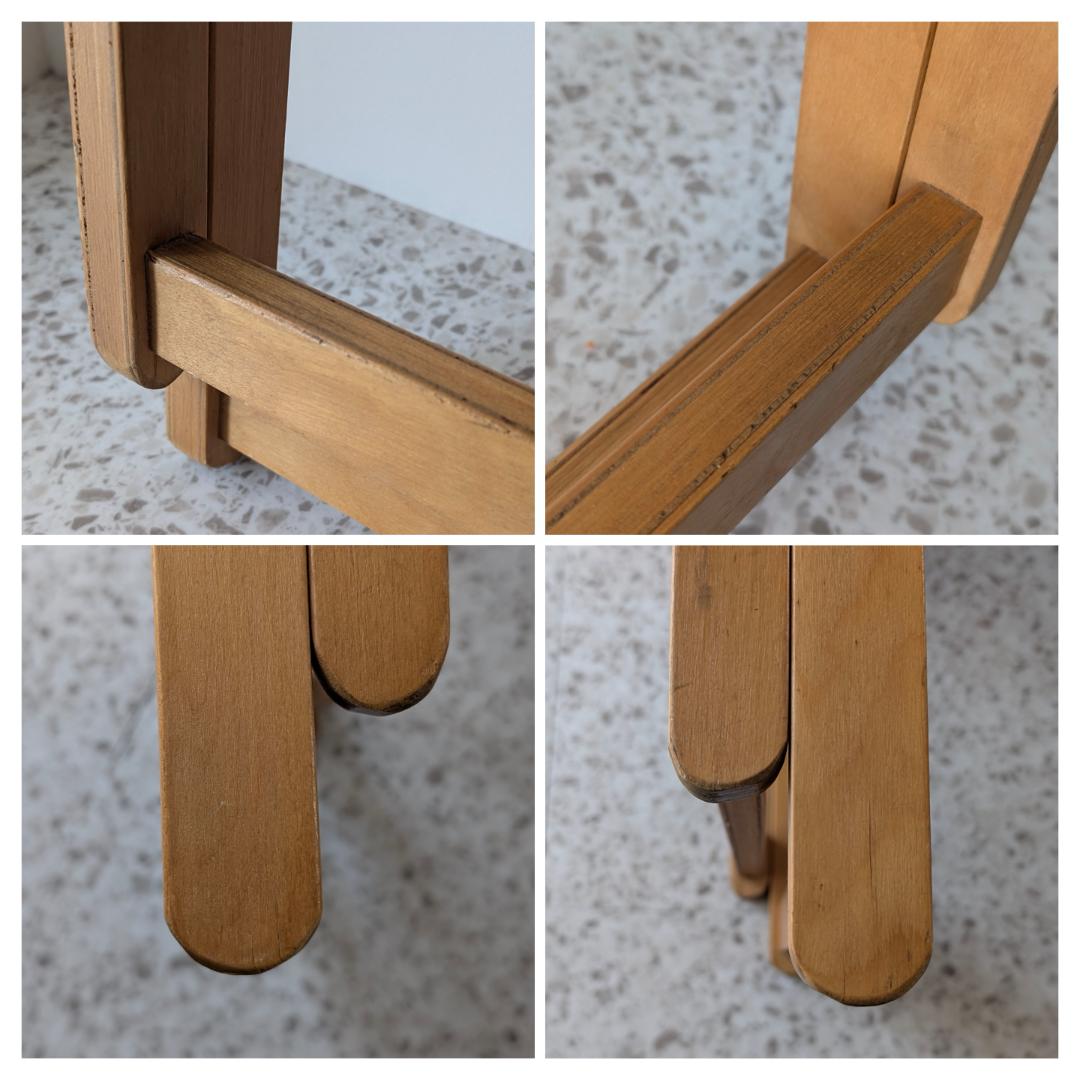 ビンテージ ウッド フォールディングチェア 木製 折りたたみ イス 2脚セット