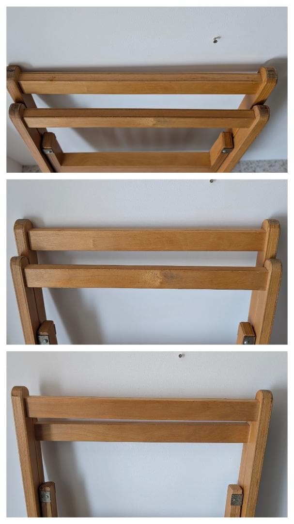 ビンテージ ウッド フォールディングチェア 木製 折りたたみ イス 2脚セット