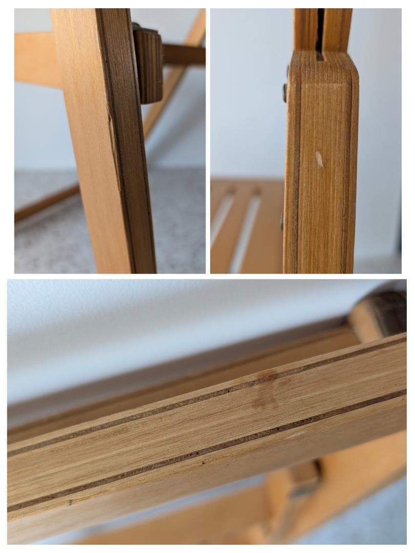 ビンテージ ウッド フォールディングチェア 木製 折りたたみ イス 2脚セット