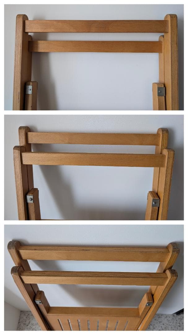 ビンテージ ウッド フォールディングチェア 木製 折りたたみ イス 2脚セット