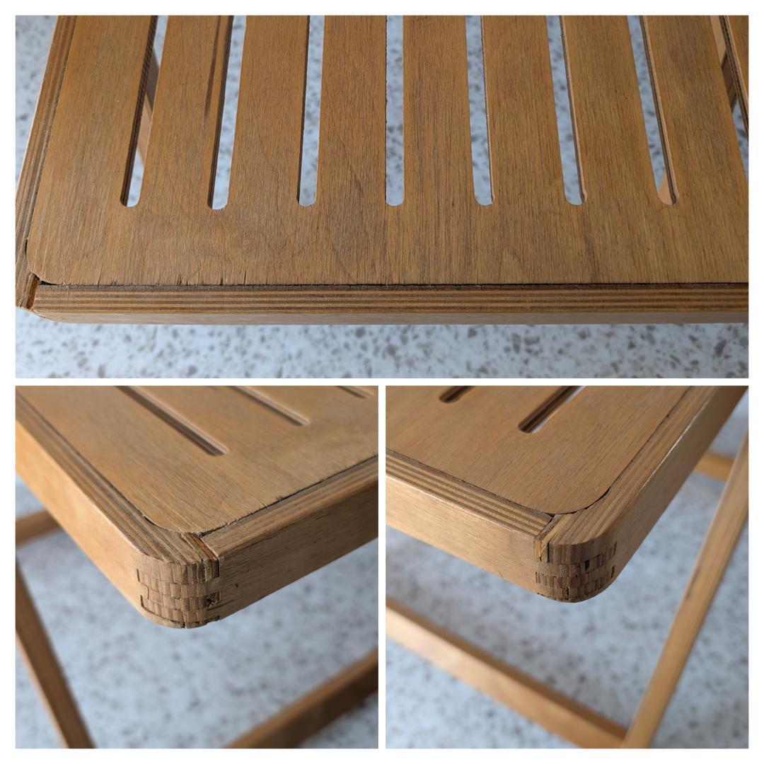 ビンテージ ウッド フォールディングチェア 木製 折りたたみ イス 2脚セット