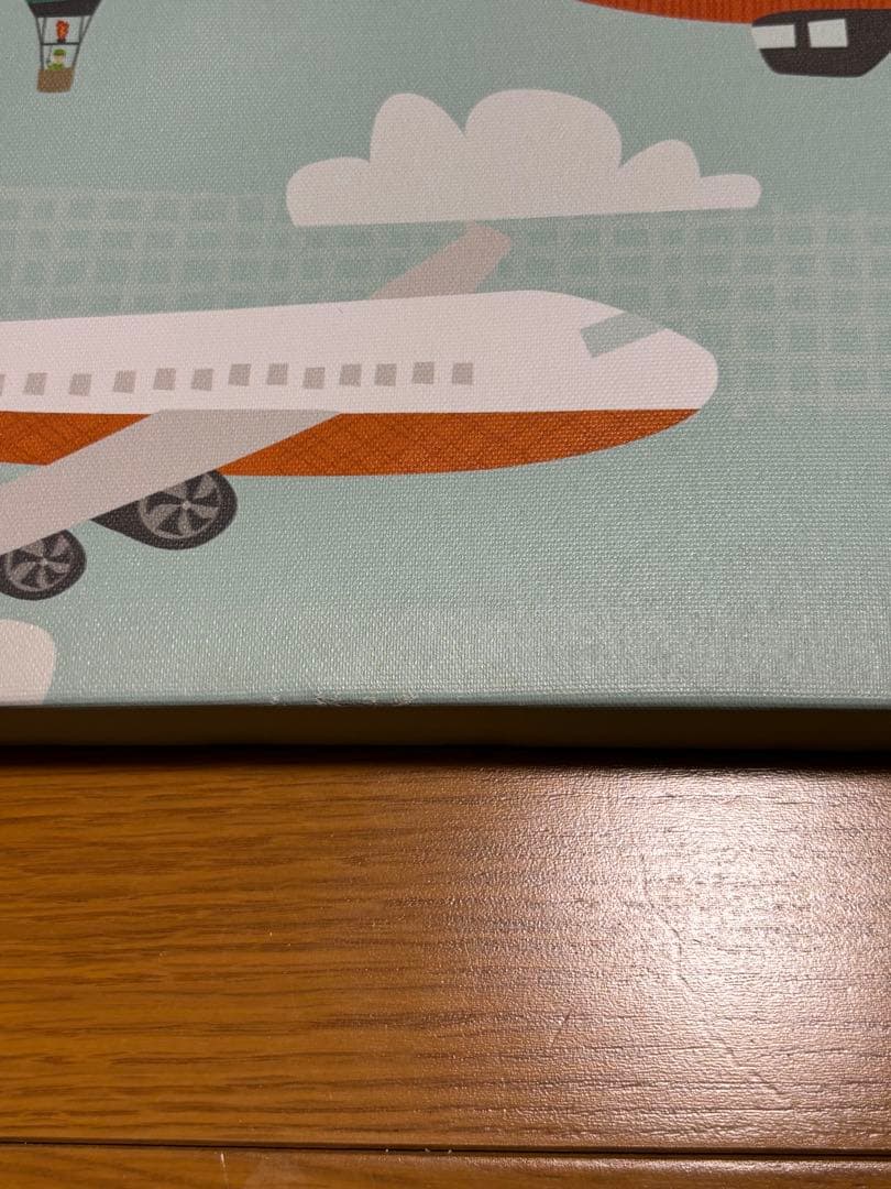 カラフルな乗り物のキャンバスアート