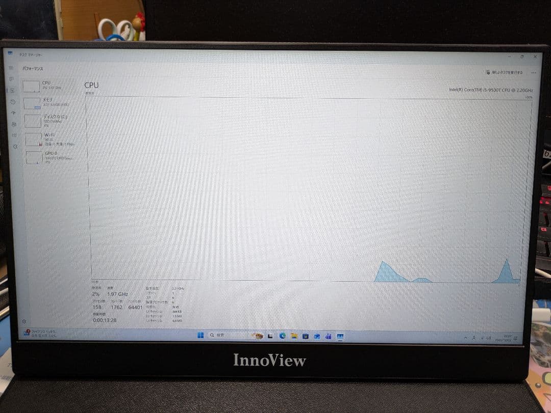 ミニPC HP ProDesk 400 G5 Core i5 9500T 16/256GB