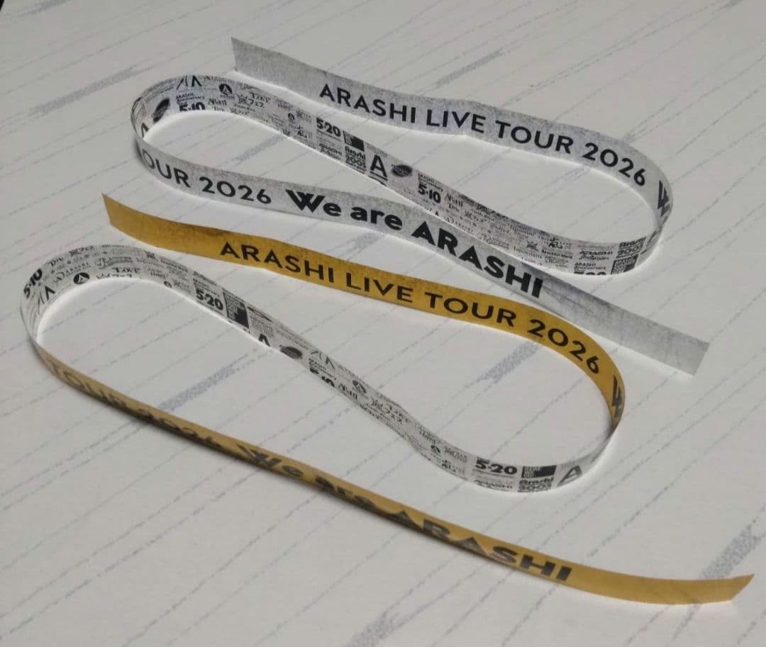 ARASHI 2026 We are ARASHI 嵐 銀テ 銀テープ 金 銀