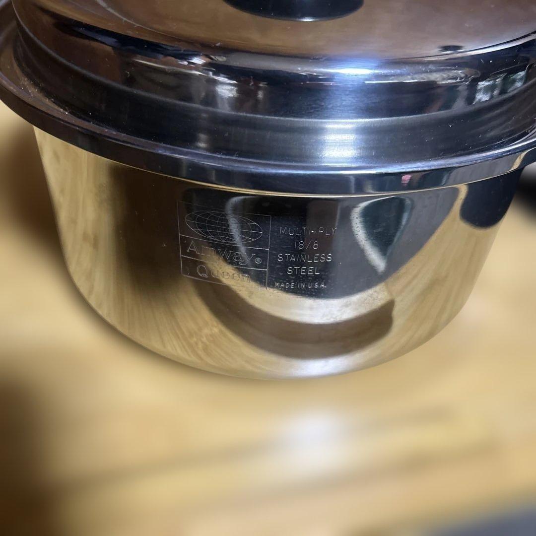 Amway アムウェイ　クイーン・クックウェア　中ソースパン　無水鍋　IH対応