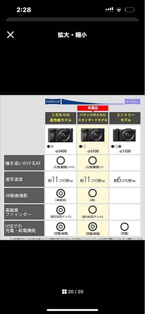SONY α6100 ILCE-6100 ボディ ブラック