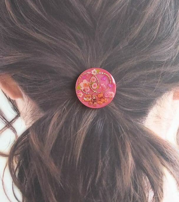 ラブリーベアーラウンドレジンヘアゴム