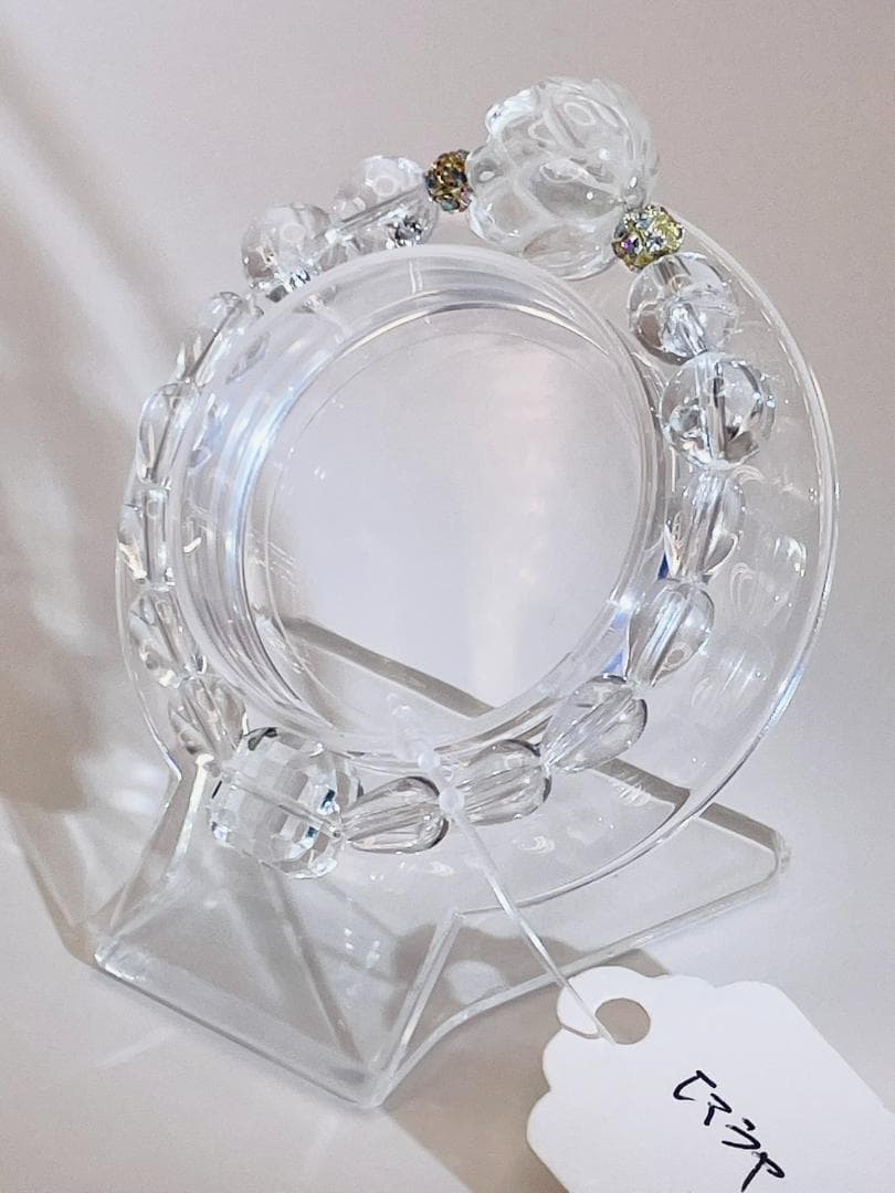 【蓮(水晶)/ヒマラヤ水晶】内径約15cm 浄化済み No,424