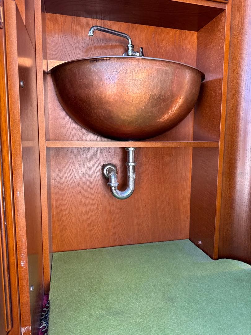 豪華バーキャビネット 希少な蛇口付 幅161×高229cm