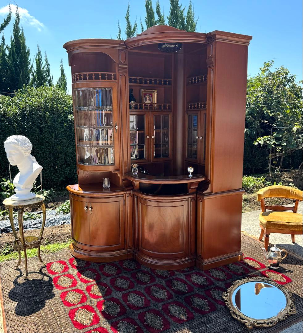 豪華バーキャビネット 希少な蛇口付 幅161×高229cm