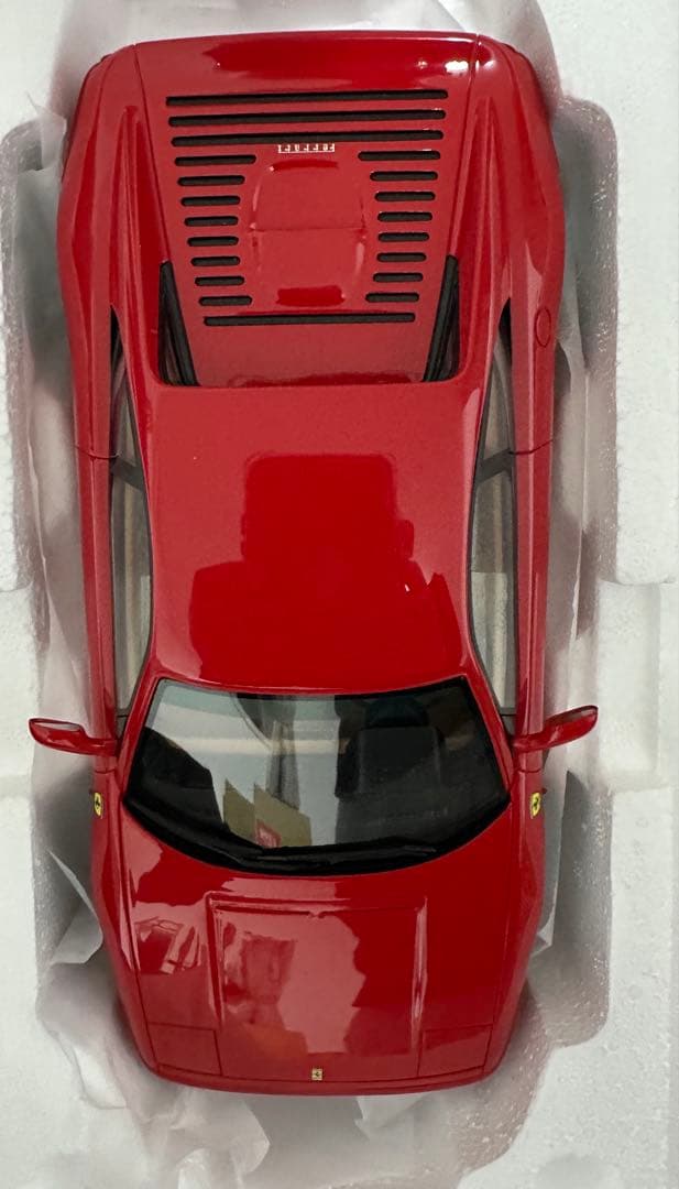 京商Ferrari F355 ミニカー 1/18 赤トミカフェラーリ付