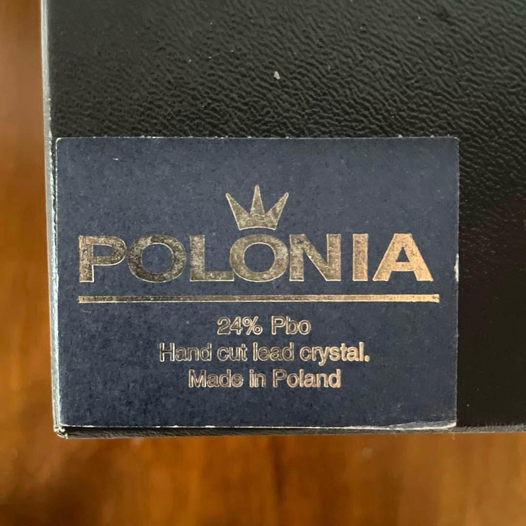 POLONIA ポロニア クリスタルガラス 花瓶 フラワーベース 切子