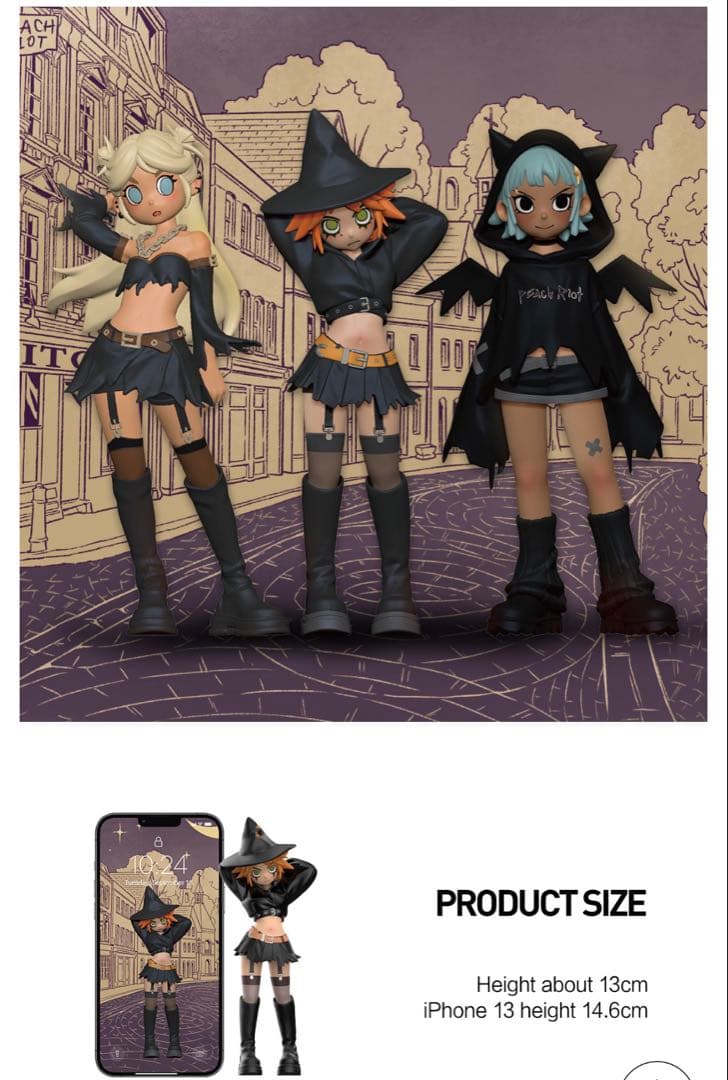 Peach Riot Witchy Punk Figures3体セット正規品保証