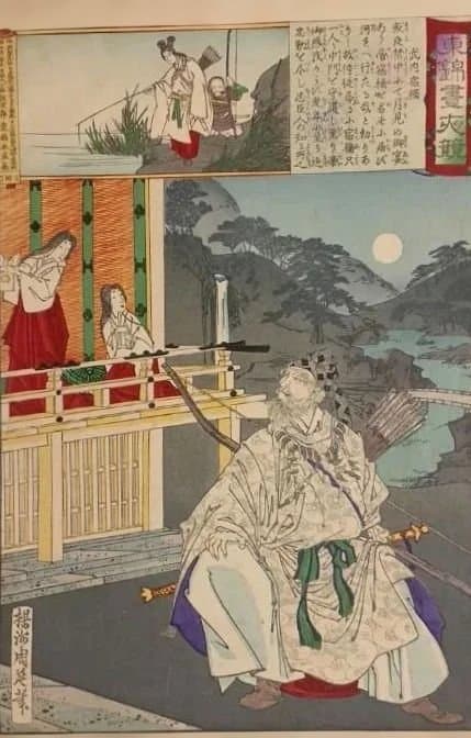 浮世絵版画、東錦畫夜競武内宿禰、楊洲周延（橋本周延)画明治19年出版