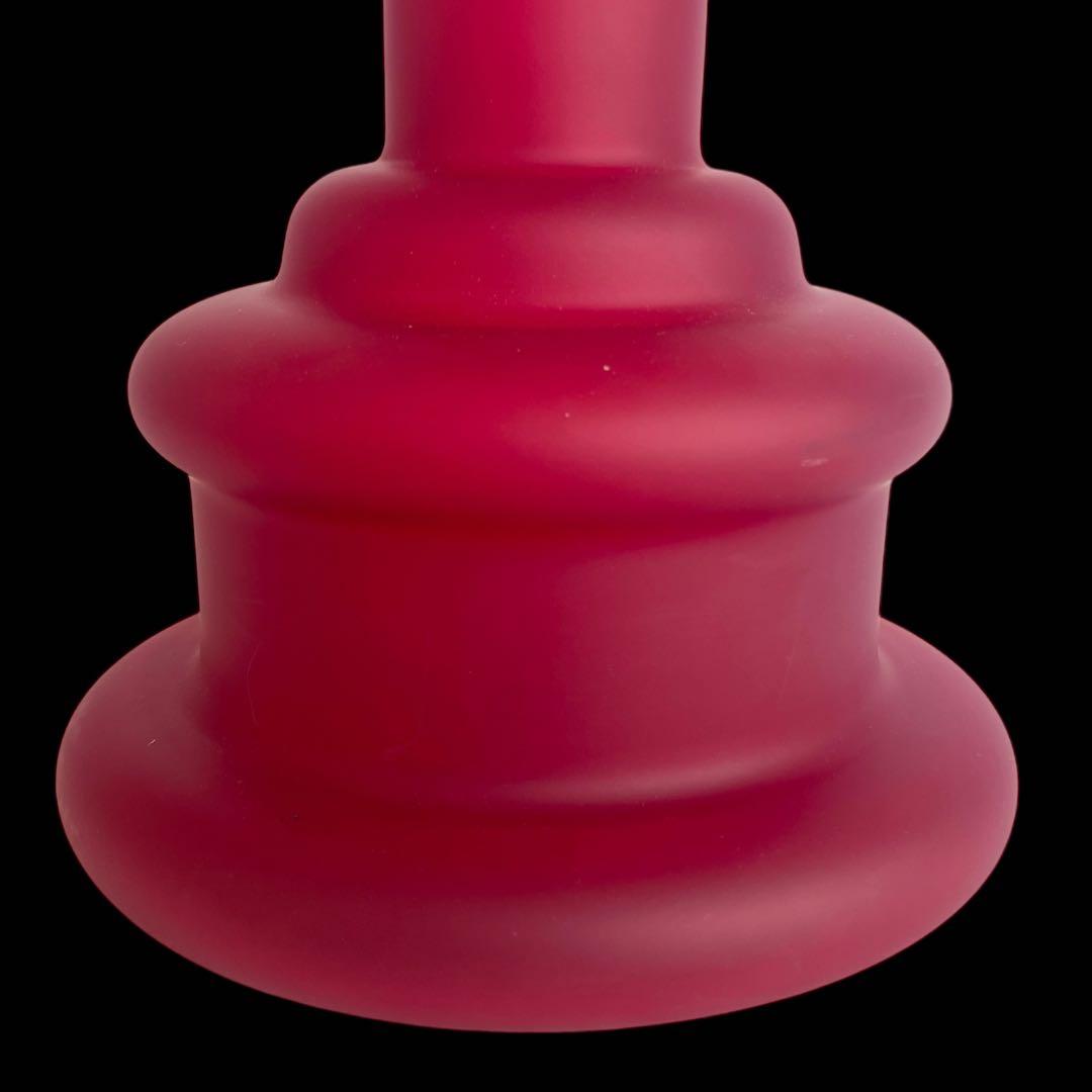 『芸術的な曲線美』世界的ガラス工芸作家 竹内伝治 傳治 花瓶 フラワーベース