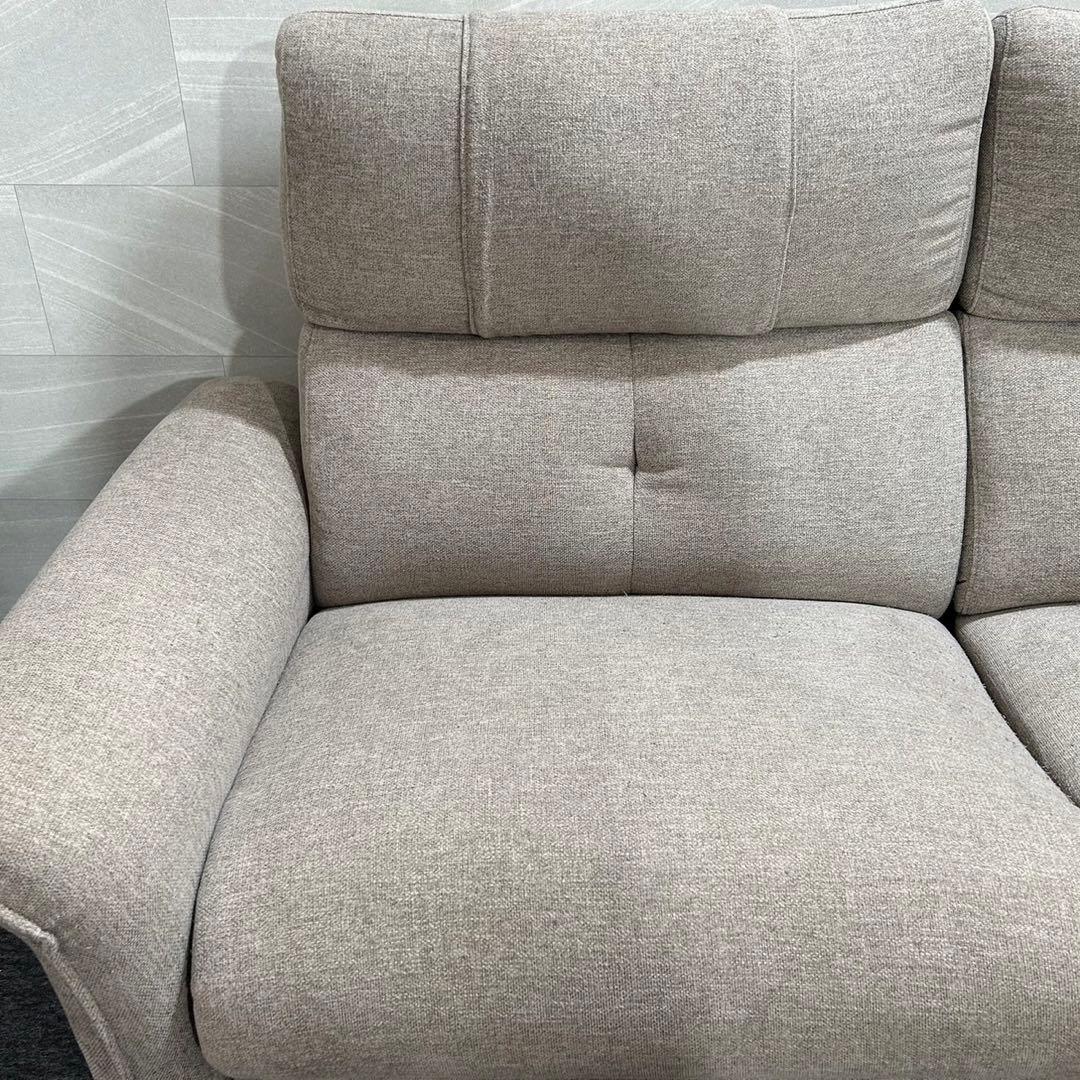 NITORI 電動リクライニングソファ Nピュール 2人掛け 布張り d2761