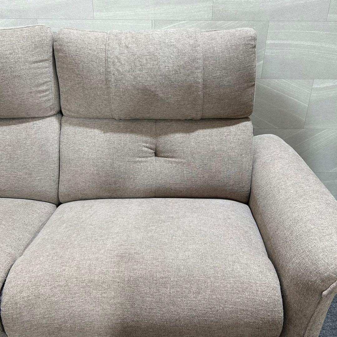 NITORI 電動リクライニングソファ Nピュール 2人掛け 布張り d2761