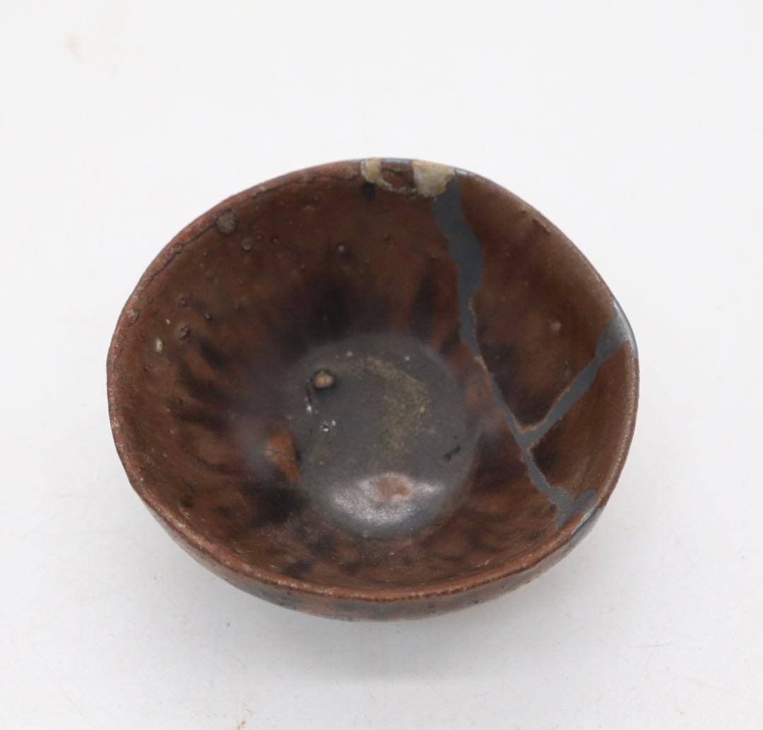 中国　建窯 茶盏　木箱入　訳あり　送料込み0524