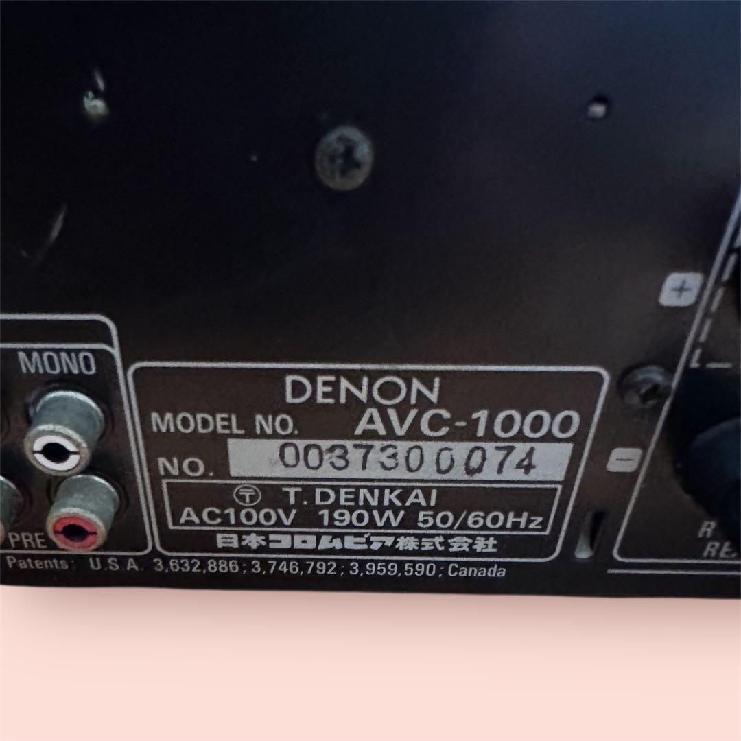 DENON AVサラウンドアンプ　AVC-1000 内部清掃済