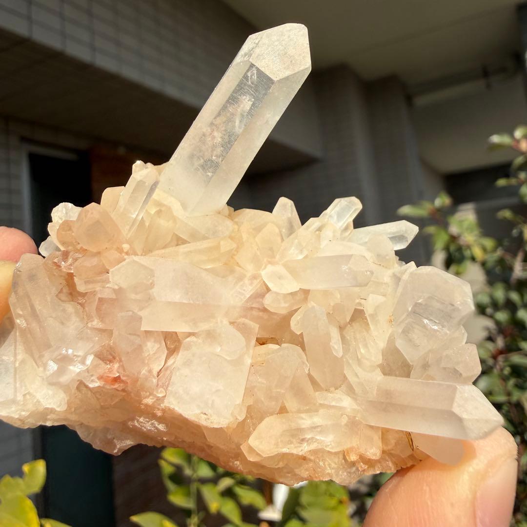 自然色　水晶クラスター モリオン　23個セット　1kg 水晶　原石　自然石c1